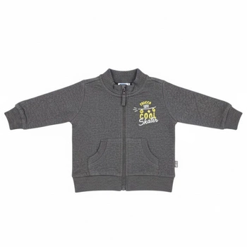 Bluza chłopięca Chicco bawełniana szara zasuwana