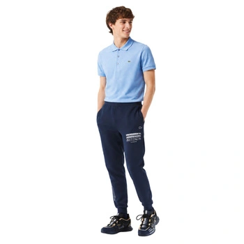 Spodnie męskie Lacoste joggery dresowe sportowe granatowe r. XS