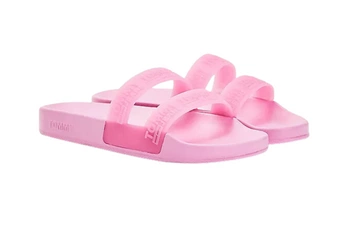 Klapki damskie Tommy Jeans Double Strap wsuwane różowe
