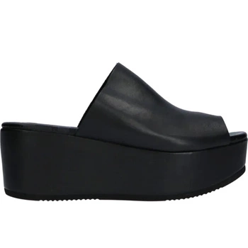 Klapki damskie Shabbies na platformie wygodne i stylowe czarne