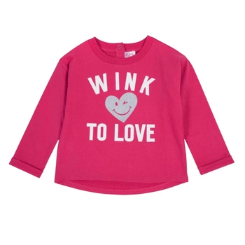 Bluza dziewczęca Chicco Wink to Love różowa r. 74