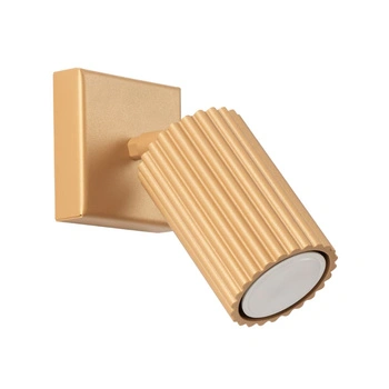 Lampa sufitowa plafon Sollux Karbon aluminiowy złoty kinkiet