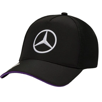 Czapka z daszkiem Mercedes Mapf1 RP LH czarna truckerka ONE SIZE