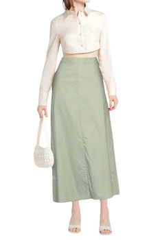 Spódnica damska Trussardi Popeline długa zielona