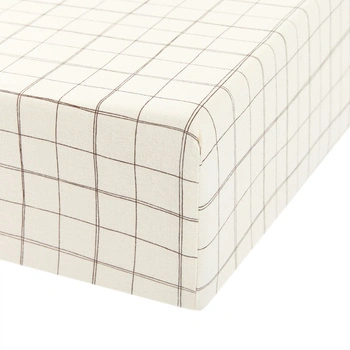 Prześcieradło dziecięce Nobodinoz bawełniane beżowe 70x140 cm