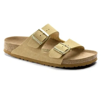 Klapki męskie Birkenstock Arizona BS birko-flor vegan beżowe r. 46