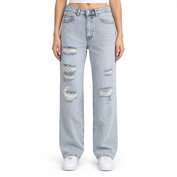 Spodnie damskie Ponza+ jeansy z przetarciami denim r. XS