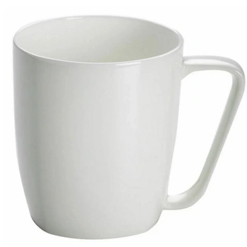 Kubek porcelanowy Maxwell & Williams Cashmere Square biały 420 ml