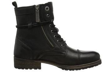 Buty damskie Pepe Jeans Melting skórzane trzewiki czarne