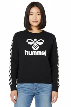 Bluza damska Hummel Classic Taped dresowa czarna