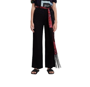 Spodnie damskie Desigual Terry czarne eleganckie