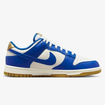 Buty damskie Nike Dunk Low sneakersy niebieskie skórzane