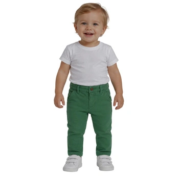 Spodnie chłopięce Mayoral klasyczne slim fit zielone r. 68