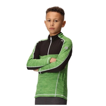 Bluza dziecięca Regatta Hewley polar zielona oddychająca r. 104