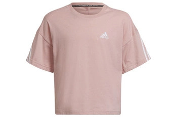 Koszulka dziewczęca Adidas Fi 3S Tee bawełniana różowa