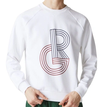 Bluza męska Lacoste Roland Garros biała sportowa z bawełny r. XS