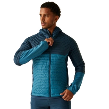 Kurtka męska Regatta Descending II Hybrid przejściowa pikowana niebieska