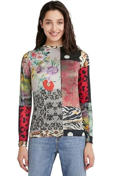 Bluzka damska Desigual Kentin wzórzysta patchwork
