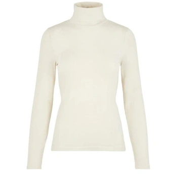 Golf damski Vero Moda Mava Lulu kremowa bluzka dopasowana