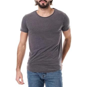 Koszulka męskaHopenlife Yugi t-shirt z kieszonka szary