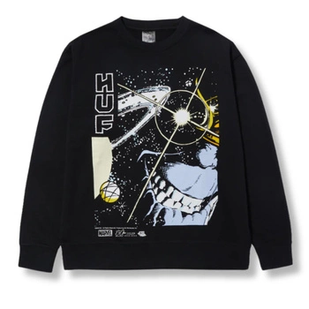 Bluza męska HUF x Marvel Avengers czarna bawełniana