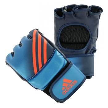 Rękawice treningowe Adidas Pro do walk MMA skóra naturalna niebieskie