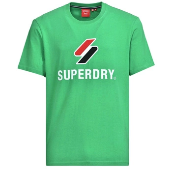 Koszulka męska Superdry Code Stacked bawełniana zielona