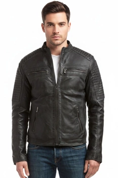 Kurtka męska Chyston Neil skórzana vintage black pilotka