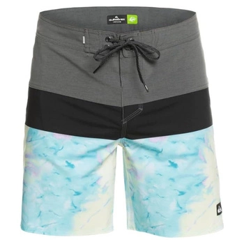 Spodenki kąpielowe Quiksilver Surfsilk Panel 18 boardshorty szaro niebieskie