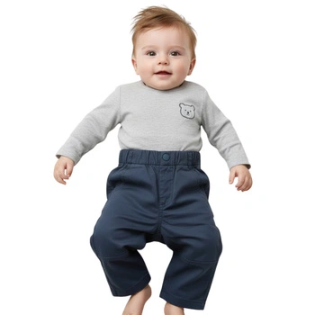 Spodnie dla chłopca Zara chinos szare bawełniane r. 80