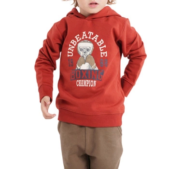 Bluza chłopięca Name It Mnallon z kapturem czerwona