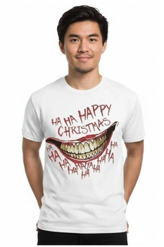 Koszulka męska DC Comics Batman biała świąteczna