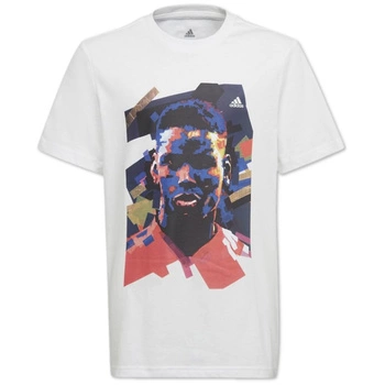 Koszulka dziecięca Adidas Pogba Tee bawełniana biała r. 110