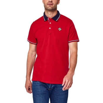 Koszulka męska Schott Harbour bawełniana polo czerwona