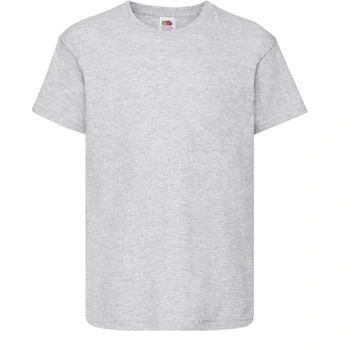 Koszulka dziecięca Fruit of the Loom szary bawełninany t-shirt r. 164