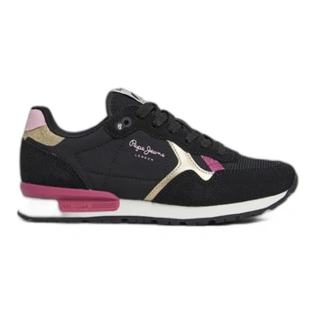 Buty dziewczęce Pepe Jeans Brit Club sneakersy lekkie czarne r. 33