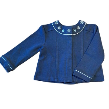 Sweter dziewczęcy Chicco kardigan rozpinany granatowy