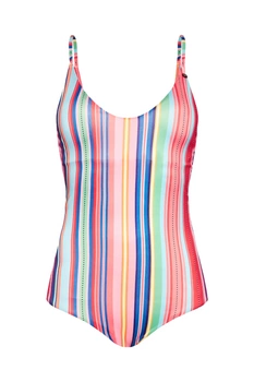 Strój kąpielowy Femi Stories Lavender jednoczęsciowy w paski