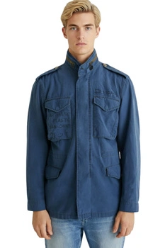 Kurtka męska Desigual Jamacuco niebieska przejściowa