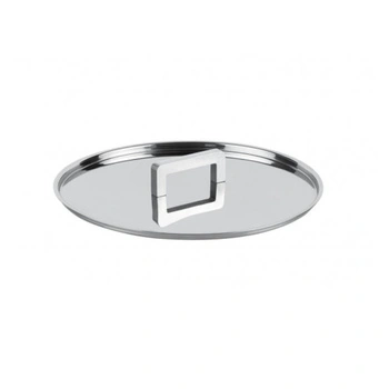 Pokrywka ze szkła Knlndustrie Norma Lid 24 cm stal polerowana