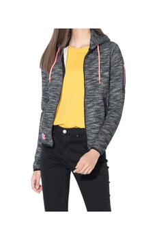 Bluza damska Canadian Peak Gap Lady dresowa sportowa kangurka z kapturem szara r. L