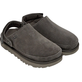 Klapki damskie UGG Goldenstar Clog skórzane szare r. 36