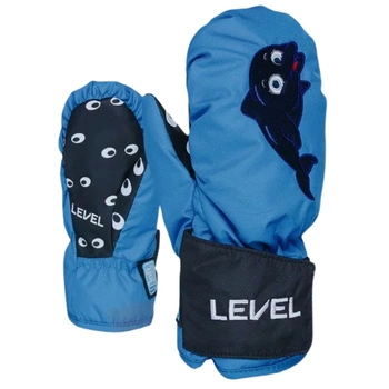 Rękawice narciarskie Level Animal zimowe dziecięce niebieskie