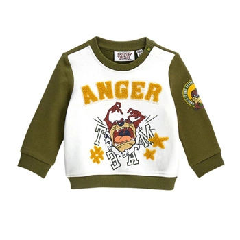 Bluza dziecięca Original Marines Looney Tunes biało zielona