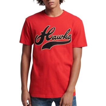 Koszulka męska Superdry Vintage Collegiate czerwona t-shirt