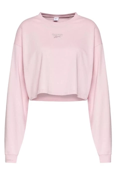 Bluza damska Reebok CL Wide krótka różowa