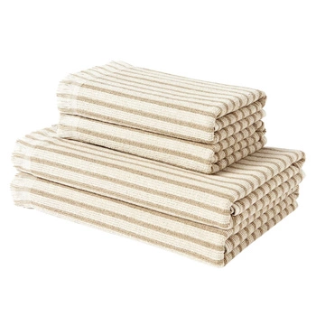 Zestaw ręczników Westwing Irma 100% bawełna 450 g/m² beżowe 4 elementy