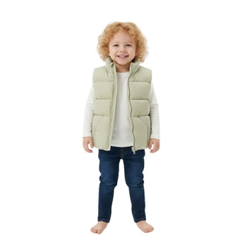 Kamizelka dziecięca Zara Baby pikowana puchowa przejściowa r. 92