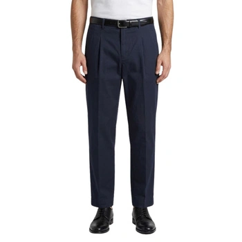 Spodnie męskie Tommy Hilfiger Flex Solid Tapered eleganckie w kant granatowe r. M
