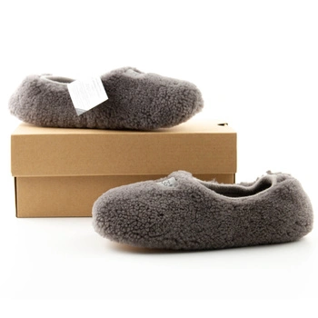 Kapcie damskie UGG Birche szare futerko wełna merino r. 36